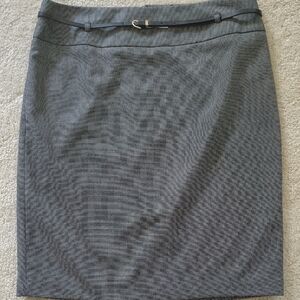 Liz Claiborne Black and White Pencil Skirt Knee-Length Work